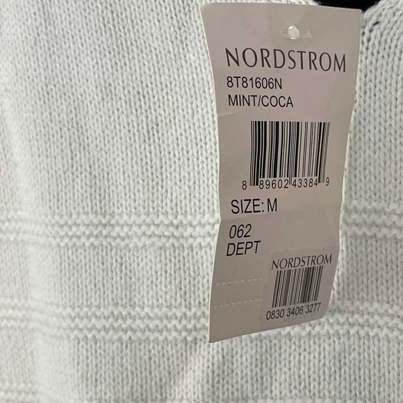 Freshman Colorblock Pink White Knit V-Neck Girls Long Sleeve Sweater Medium 8/10 - Picture 4 of 9